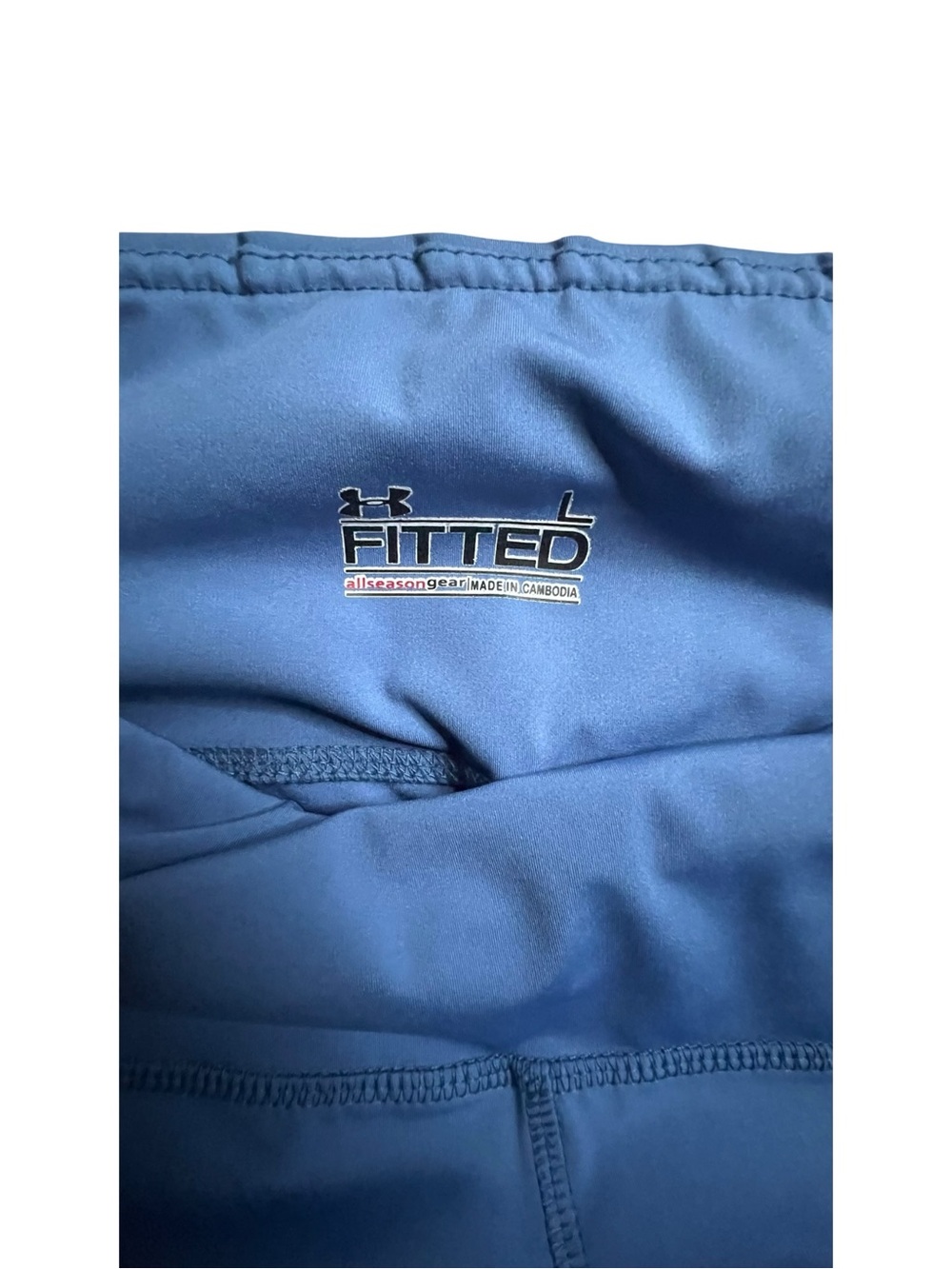 Under Armour Fitted AllSeasonGear Leggings Blue Size Large - Picture 4 of 4